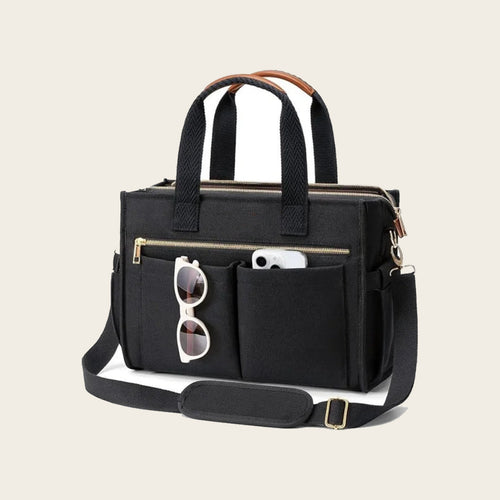 Ordvik Organizer-Tasche in Schwarz mit 15 Fächern und Schultergurt
